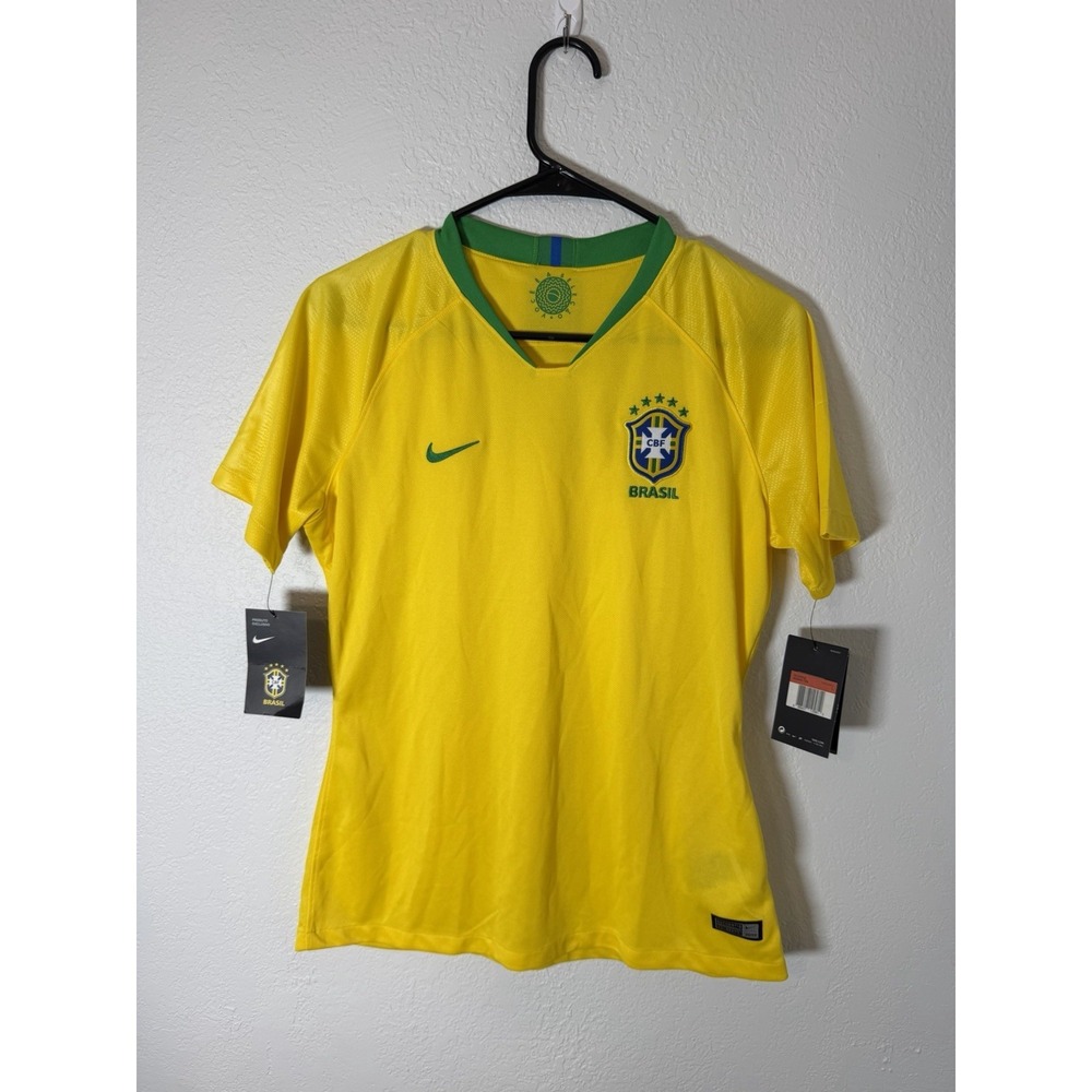 NIKE‎ 2018 BRASIL CBF STADIUM AWAY SOCCER JERSEY 893945-749 WOMENS L NEW MOORE